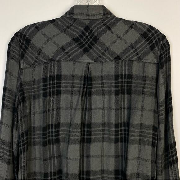 Rails Hunter Button Up Women’s Top Charcoal Jet Size XS - Picture 10 of 12